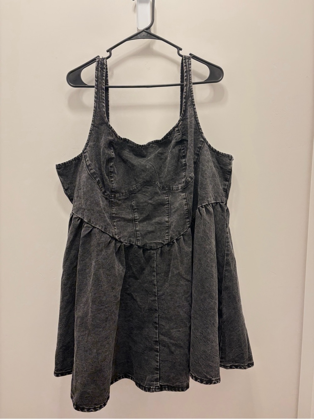 SOLY HUX Women's Plus Size Denim Mini Dress